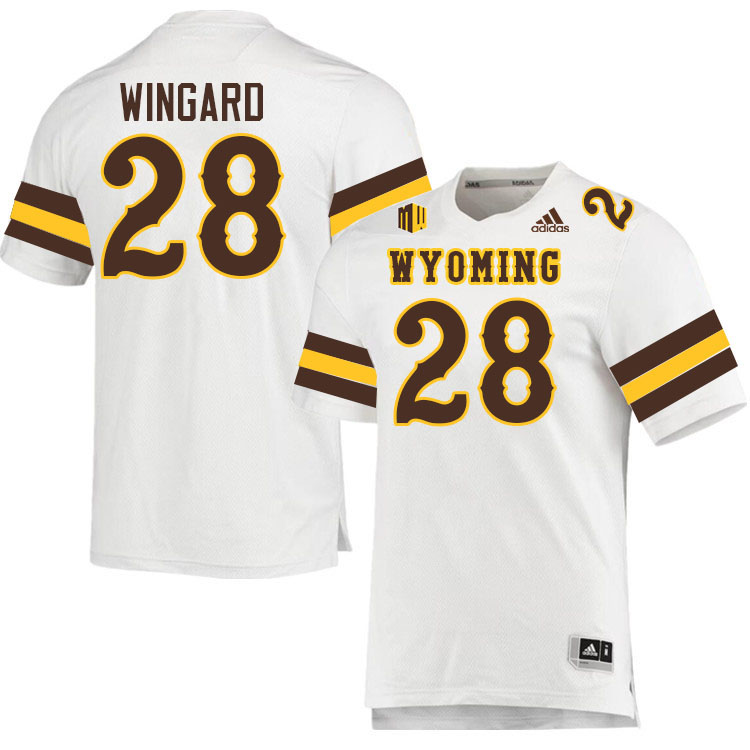 Wyoming Cowboys #28 Andrew Wingard College Football Jerseys,Uniforms-White Wyoming Cowboys #28 Andrew Wingard College Football Jerseys,Uniforms-White